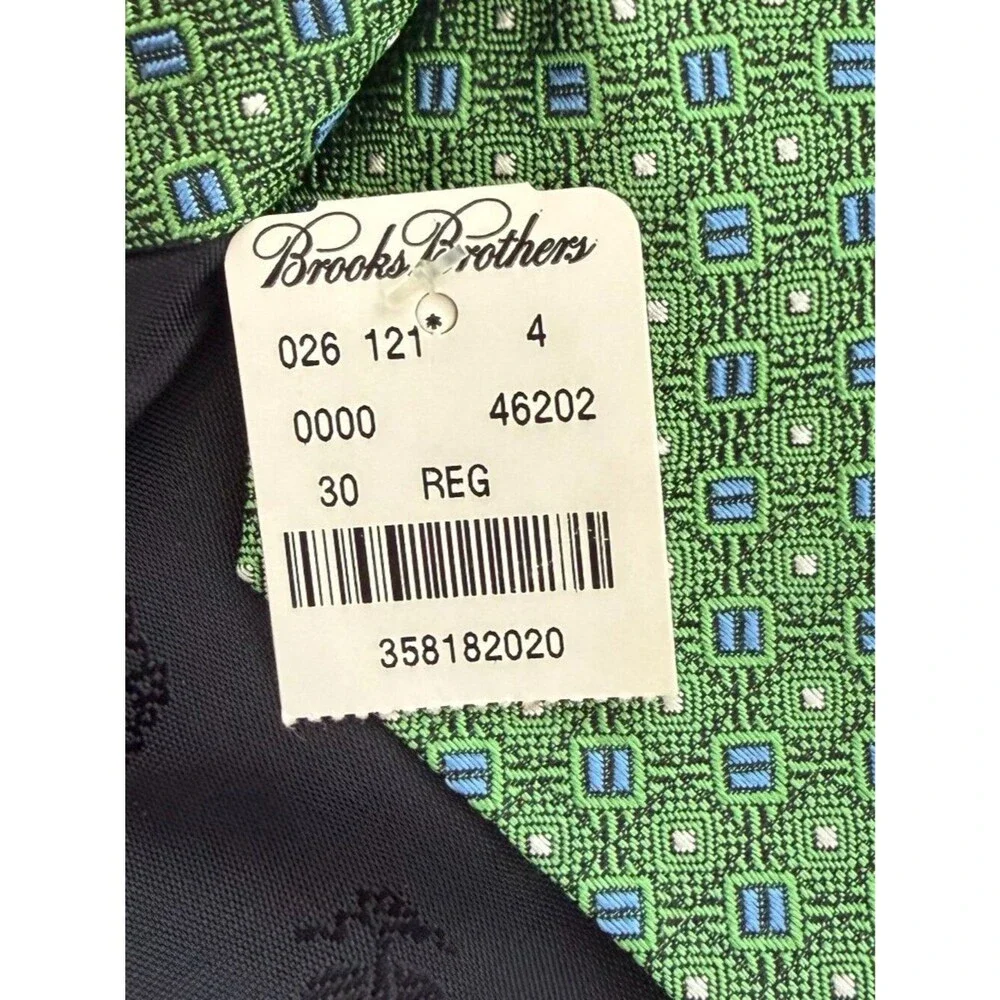 Brooks Brothers Square Printed Silk Tie